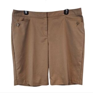 Izod Size 12  Women's Tan Brown Bermuda Shorts